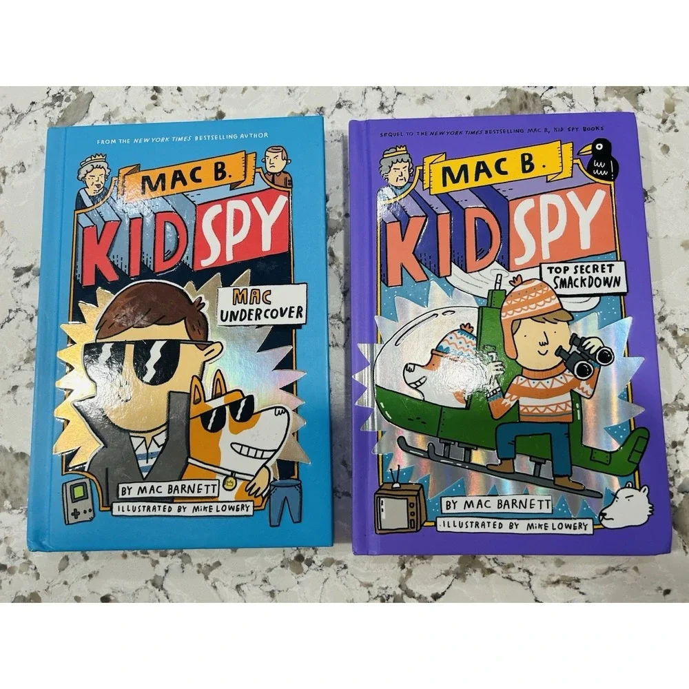 Mac B Kid Spy Series by Barnett Hardcover Books Undercover, Top Secret Smackdown